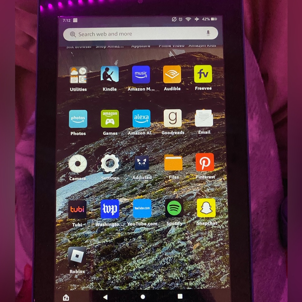 Blue Amazon Fire Kindle Tablet (Fire 7, 9th generation)